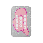Howdy Good Lookin Rancher Cowboy Hat Gray Dorm Badematte (Vorderseite Vertikal)