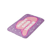 Howdy Good Lookin Rancher Cowboy Hat Lilac Dorm Badematte (Schrägansicht)