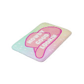 Howdy Good Lookin Rancher Cowboy Hat Ombre Badematte (Schrägansicht)