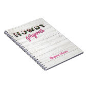 Howdy Gorgeous Country Western Chic Notizblock (Rechte Seite)