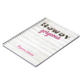 Howdy Gorgeous Country Western Chic Notizblock (Linke Seite)