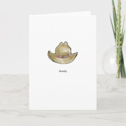 Howdy Greeting Card Karte (Vorderseite)