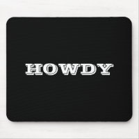 "Howdy" Gruß oder Name, schwarz