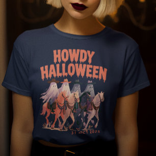 Howdy Halloween – Cowboy-Geisterreiter Halloween Tri-Blend Shirt