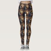 "Howdy Harmonics: The Denim-Clad Capybara Crooner" Leggings (Vorderseite)