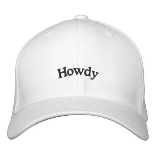 Howdy Hat Bestickte Baseballkappe
