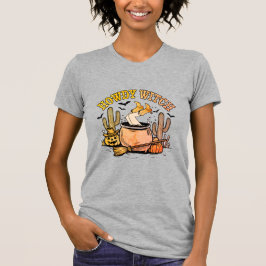 Howdy Hexe Western Halloween Cauldron T-Shirt