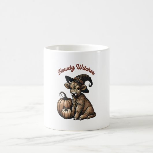 Howdy Hexen Halloween Highland Kuh Kaffeetasse (Mittel)
