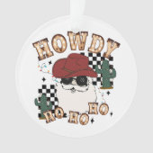 Howdy Ho Ho Santa Ornament (Vorderseite)