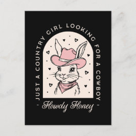 Howdy Honig auf der Suche nach einem Cowboy-lustig Postkarte