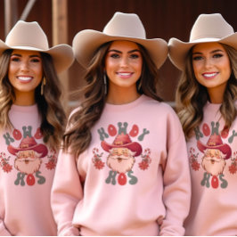 Howdy Hos Cowboy Weihnachtsfeiertagen Sweatshirt