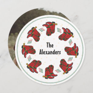 HOwdy HOwdy HOwdy Christmas Cowboy Boots Feiertagskarte