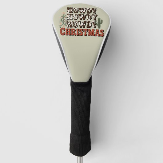 Howdy Howdy Howdy Weihnachtsfamilie Xmas Party Ges Golf Headcover (Vorderseite)