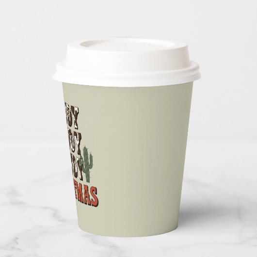 Howdy Howdy Howdy Weihnachtsfamilie Xmas Party Ges Pappbecher (Links)