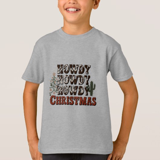 Howdy Howdy Howdy Weihnachtsfamilie Xmas Party Ges T-Shirt (Vorderseite)