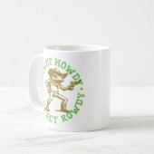 Howdy Howdy Lasse den Get Rowdy Cowboy Frog Wester Kaffeetasse (Vorderseite Links)