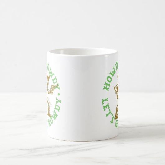 Howdy Howdy Lasse den Get Rowdy Cowboy Frog Wester Kaffeetasse (Mittel)