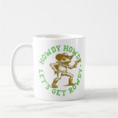 Howdy Howdy Lasse den Get Rowdy Cowboy Frog Wester Kaffeetasse (Links)