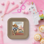 Howdy howies erste Geburtstagstierdruckpapier Pappteller (Party)