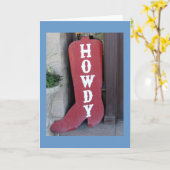 Howdy! Karte (Gelbe Blume)