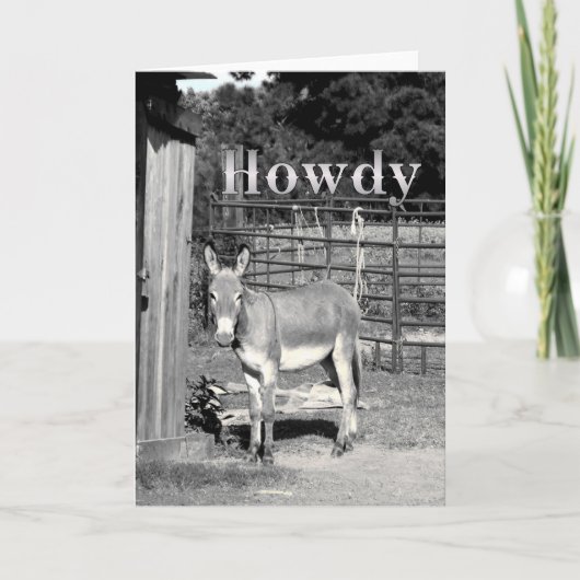 Howdy Karte (Vorderseite)