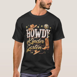 Howdy Kindergarten Lehrerin Rodeo Country Western T-Shirt