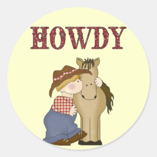 Howdy Lil' Cowboy mit Horn Fun Stickers