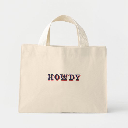 Howdy Mini Stoffbeutel (Vorne)