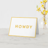 Howdy Neighbor Realtor Marketing Card Karte (Gelbe Blume)