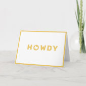 Howdy Neighbor Realtor Marketing Card Karte (Vorderseite)