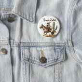 Howdy Oaster Bunny Reiten Button (Beispiel)
