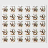 Howdy Oaster Bunny Reiten Geschenkpapier (Flach)