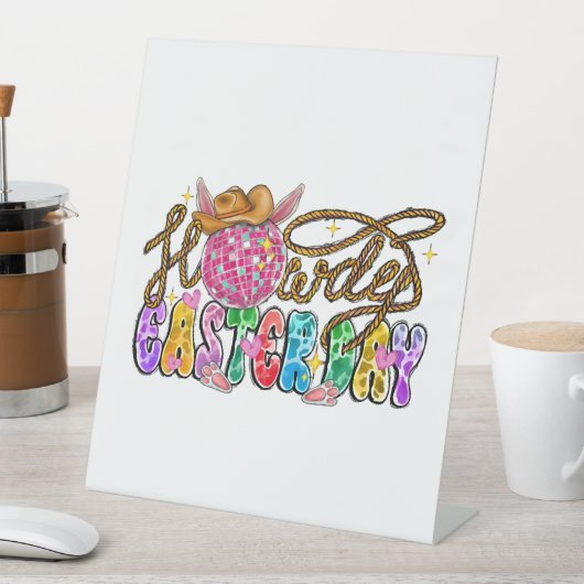 Howdy Oaster Day Sockelschild (In Situ)