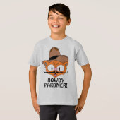 HOWDY PARDNER! (Howdy Partner) Cowboy Cat T-Shirt (Vorne ganz)