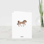 Howdy Partner Brown Horse und Cowboy Hat Western Karte (Rückseite)