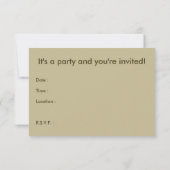 Howdy, Partner! : Comic-Sprechblase Einladung (Rückseite)