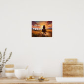 Howdy Partner Greetings from Texas Poster (Küche)