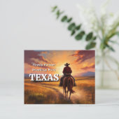 Howdy Partner Greetings from Texas Postkarte (Stehend Vorderseite)