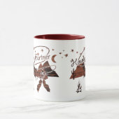 Howdy Partner - rustikale Tasse aus Holz (Zentrum)