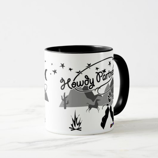 Howdy Partner Tasse (VorderseiteRechts)