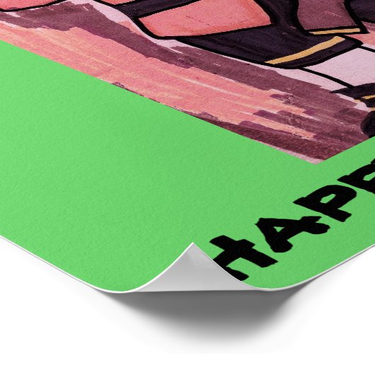 HOWDY PILGRIM ERNTEDANK DAY POSTER (Ecke)