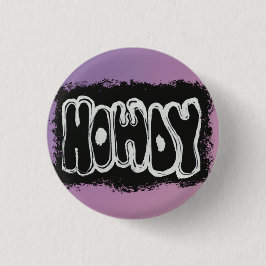 Howdy Pink Button