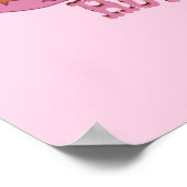 Howdy Pink Cowgirl Hat Poster (Ecke)