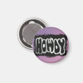 Howdy Pink Magnet (Vorderseite/Rückseite)