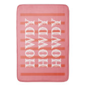 Howdy Pink Striping farbenfroher Spaß Badematte (Vorderseite Vertikal)