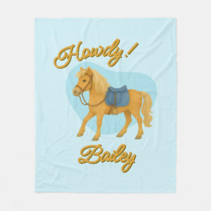 Howdy! Pony Blanket   Personalisierte Geschenke fü Fleecedecke