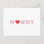 Howdy Postcard Postkarte (Vorderseite)