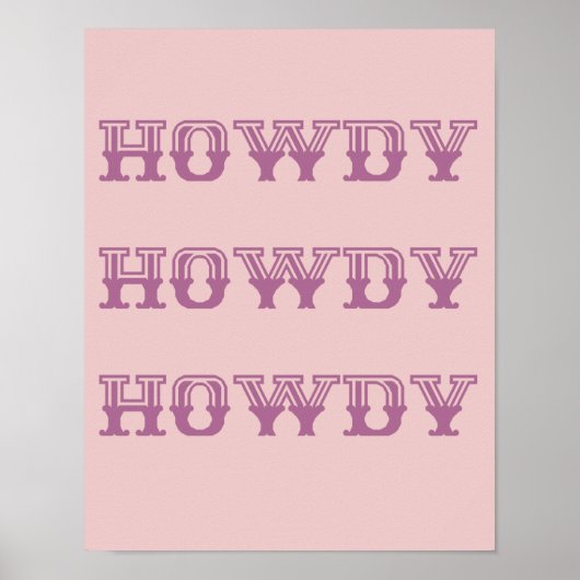 Howdy Poster (Vorne)