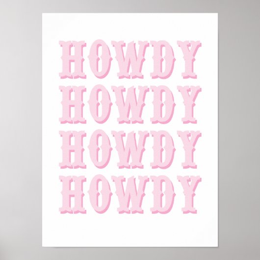 Howdy Poster (Vorne)