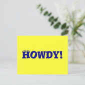 Howdy! Postkarte (Stehend Vorderseite)